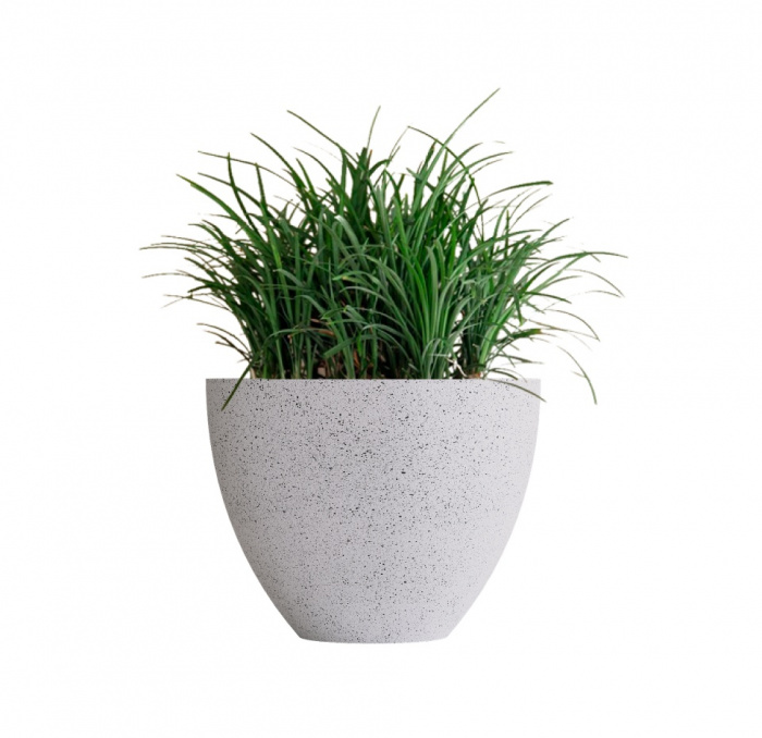 Кашпо CONCRETIKA UPON EGG WHITE D45H35