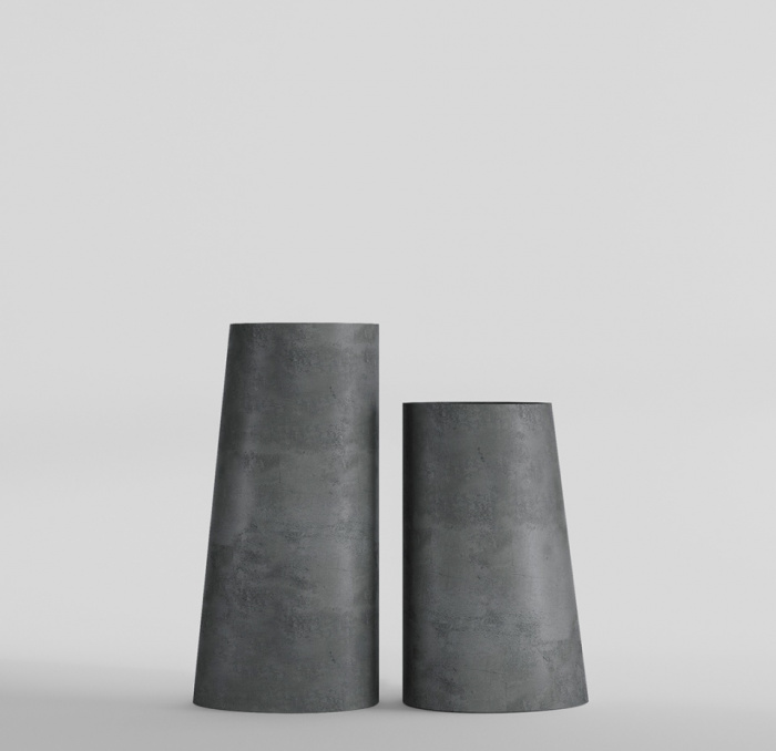 Кашпо CONCRETIKA DUET SMOKEY BLUE D41H104