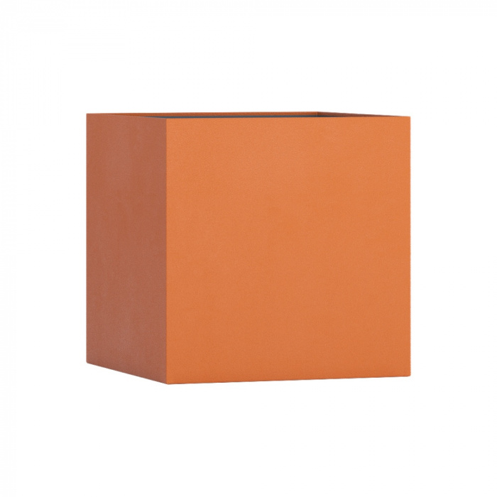 Кашпо CONCRETIKA CUBE CARROT 40x40x40