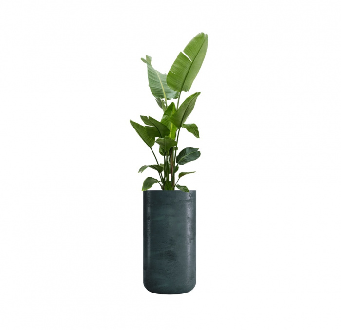 Кашпо CONCRETIKA TOPPER OCEAN GREEN D40H90