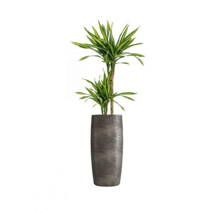 Кашпо CONCRETIKA CIGAR BREZENT GREY D43H92