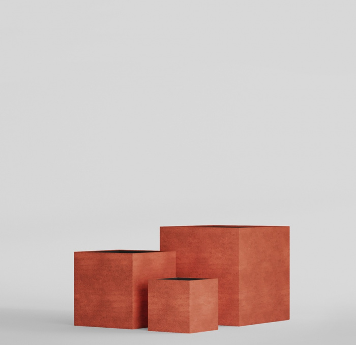 Кашпо CONCRETIKA CUBE CANDY 50x50x50