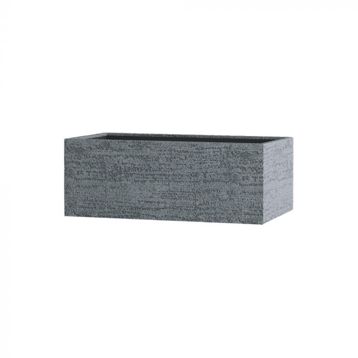 Кашпо CONCRETIKA BALCONY EROSIA GREY 40x20x15