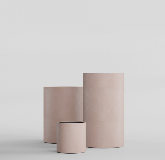 Кашпо CONCRETIKA CYLINDER COCOA D60H90