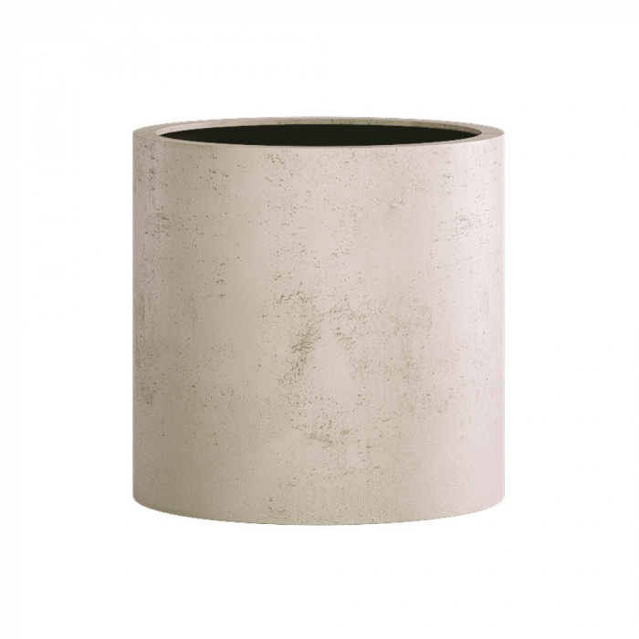Кашпо CONCRETIKA CYLINDER CONCRETE WHITE D40H40