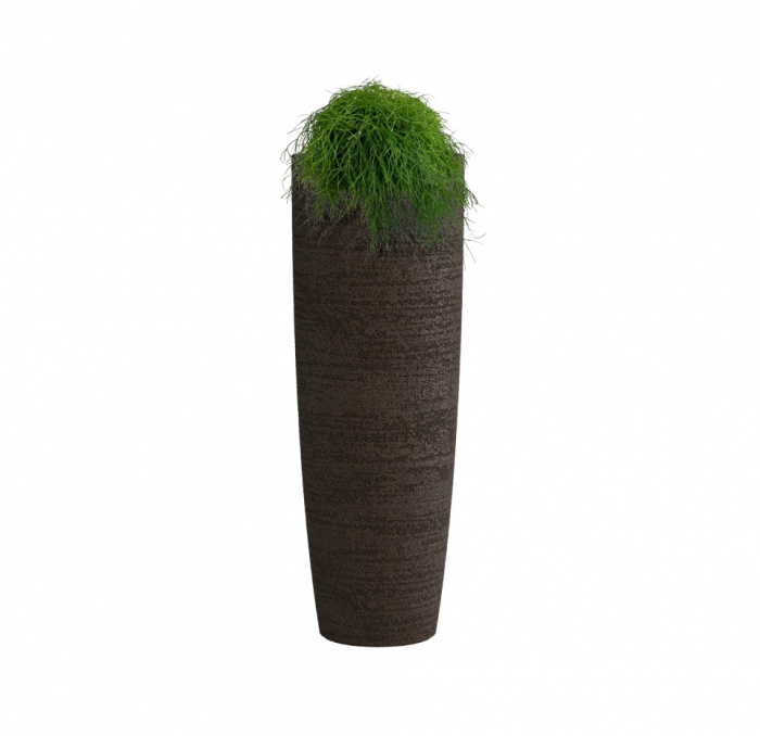 Кашпо CONCRETIKA CONUS EROSIA BROWN D60H170