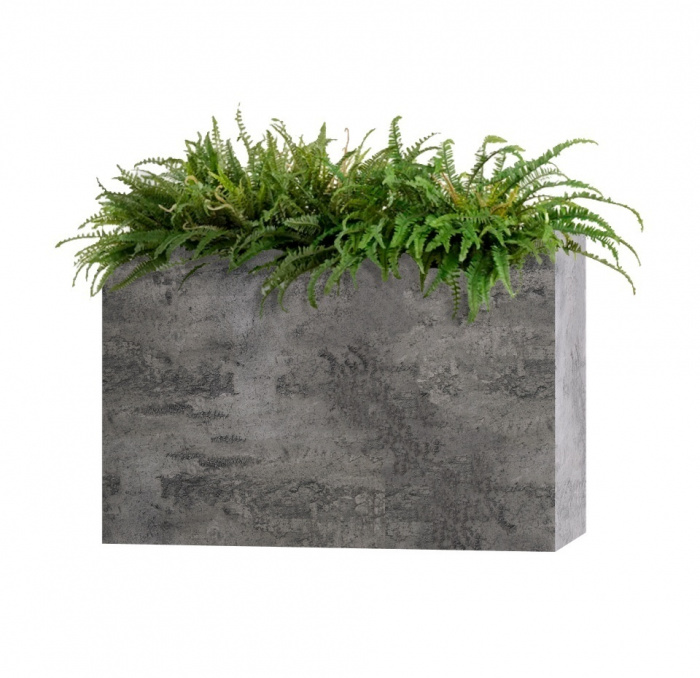 Кашпо CONCRETIKA DIVIDER CONCRETE GREY DARK 90x35x70