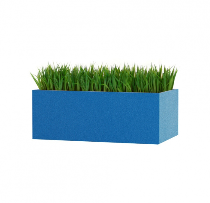 Кашпо CONCRETIKA BALCONY DARK BLUE 40x20x15