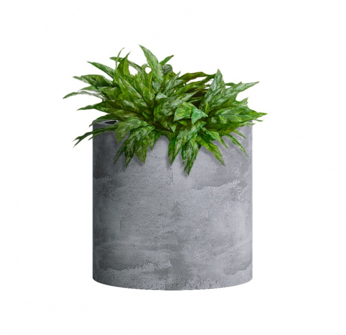 Кашпо CONCRETIKA CYLINDER CONCRETE GREY LIGHT D25H25
