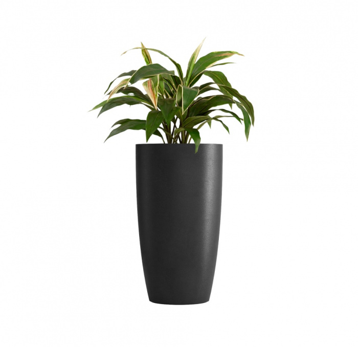 Кашпо CONCRETIKA CONUS NERO D50H90