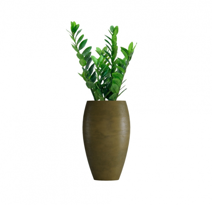 Кашпо CONCRETIKA OVAL AVOCADO D41H82