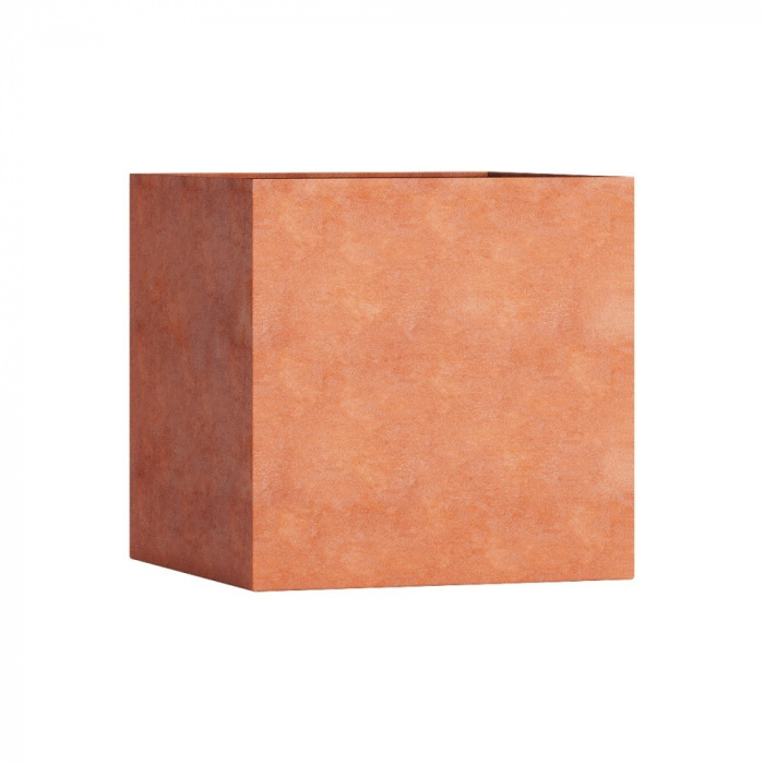 Кашпо CONCRETIKA CUBE RED CLAY 80x80x80
