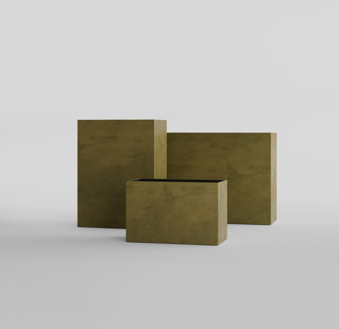 Кашпо CONCRETIKA DIVIDER AVOCADO 80x30x50