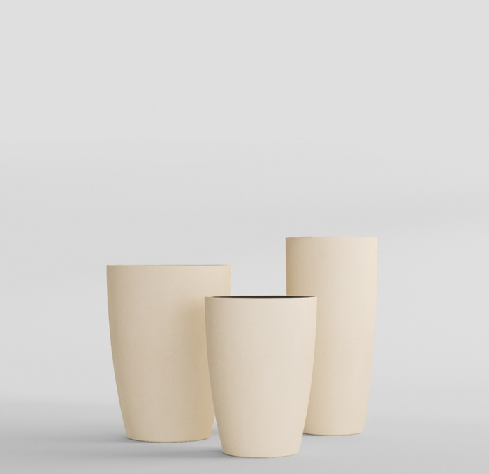 Кашпо CONCRETIKA CONUS SAHARA D39H60