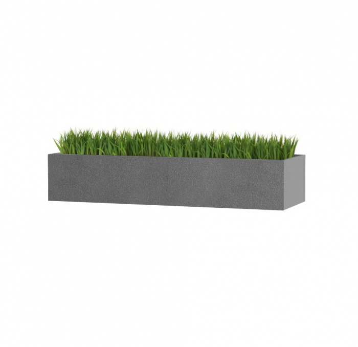 Кашпо CONCRETIKA BALCONY LONDON GREY 80x20x15