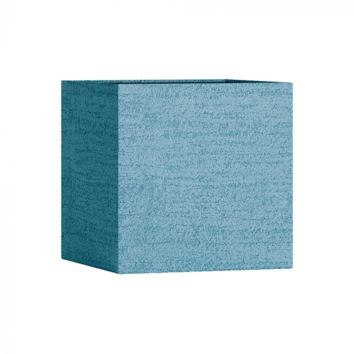Кашпо CONCRETIKA CUBE EROSIA BLUE 50x50x50
