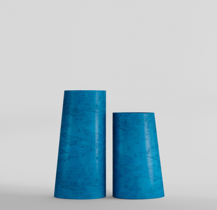 Кашпо CONCRETIKA DUET COBALT BLUE D41H104