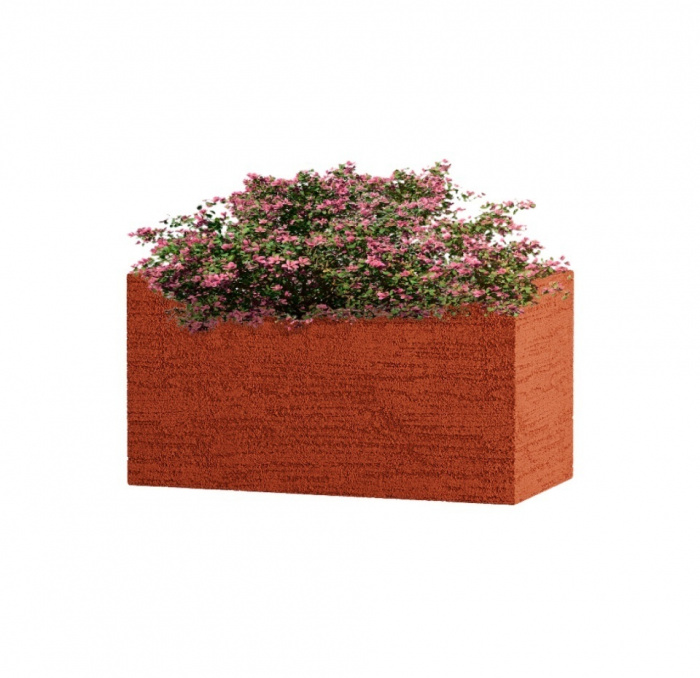 Кашпо CONCRETIKA BALCONY EROSIA CORAL 40x20x20