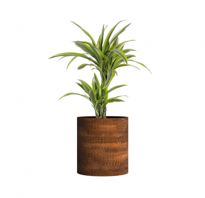 Кашпо CONCRETIKA CYLINDER CAYMAN BROWN D60H65