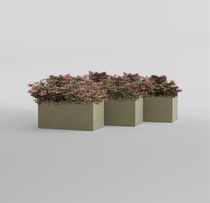 Кашпо CONCRETIKA BALCONY HACKS 60x20x20