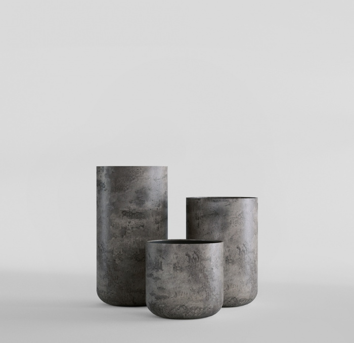Кашпо CONCRETIKA TOPPER CONCRETE GREY DARK D40H90