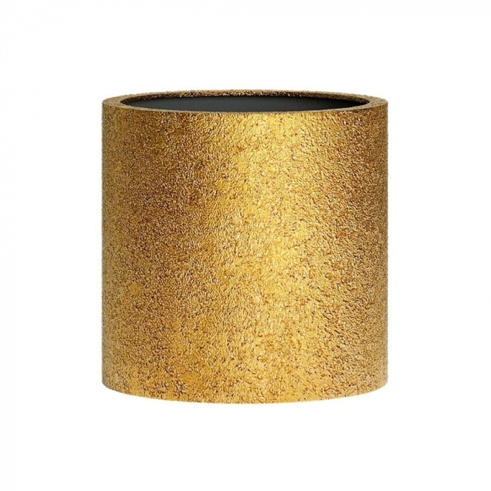 Кашпо CONCRETIKA CYLINDER RICH GOLD D25H25