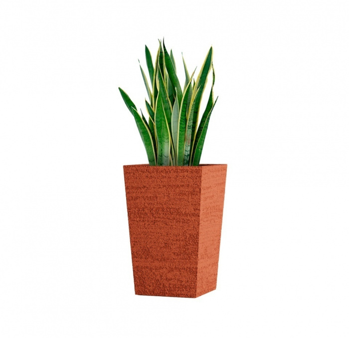 Кашпо CONCRETIKA CONIC EROSIA CORAL 40x40x70