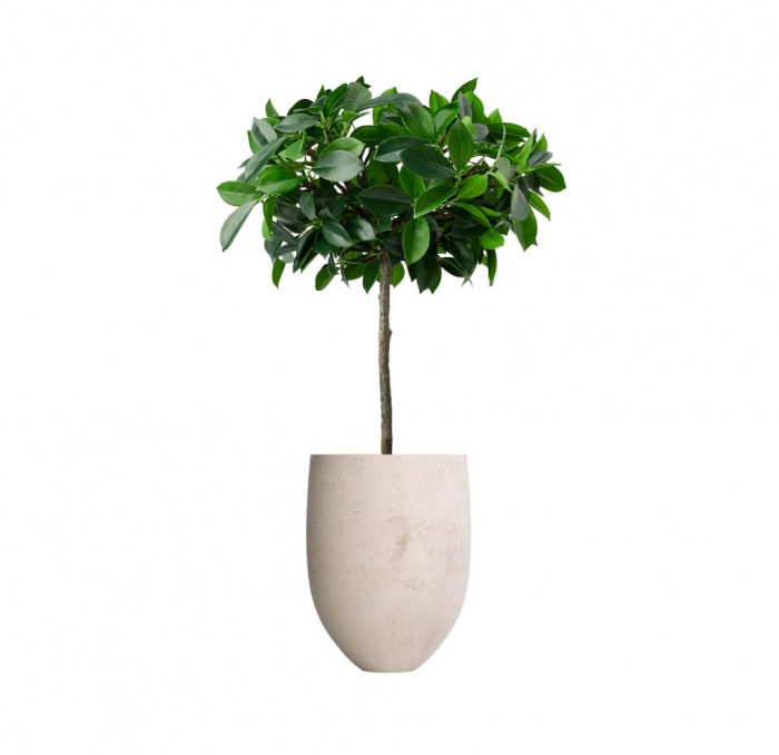 Кашпо CONCRETIKA BARREL CONCRETE WHITE D41H60