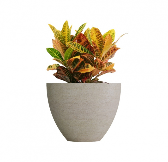Кашпо CONCRETIKA UPON EROSIA YELLOW D65H55