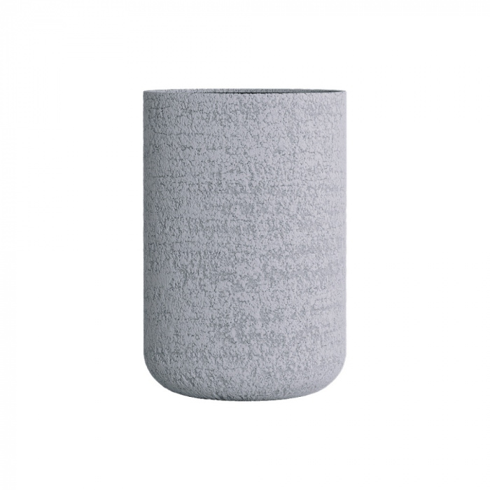 Кашпо CONCRETIKA TOPPER EROSIA WHITE D40H60