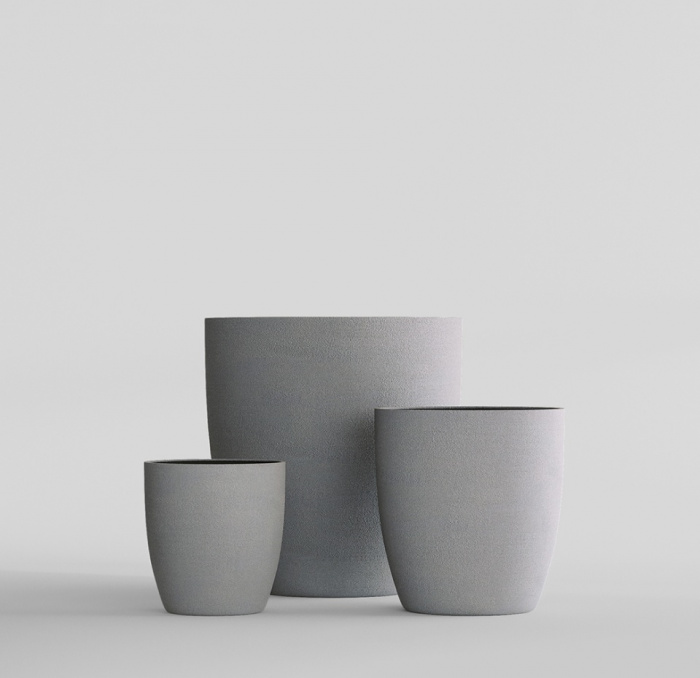 Кашпо CONCRETIKA VASE 3 LONDON GREY D75H82