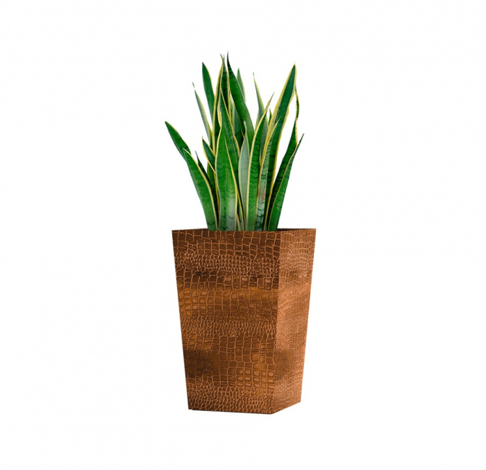 Кашпо CONCRETIKA CONIC CAYMAN BROWN 40x40x70