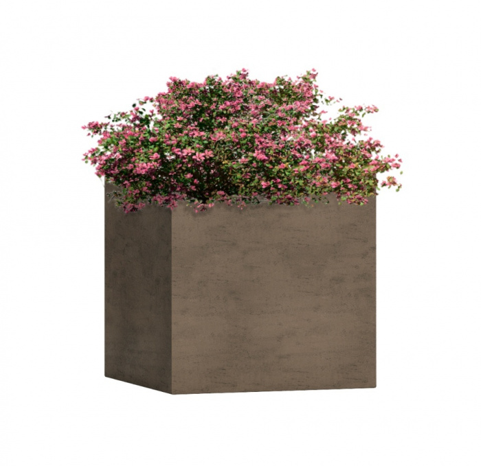 Кашпо CONCRETIKA CUBE SMOKEY GREY 30x30x30