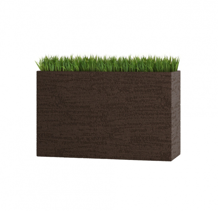 Кашпо CONCRETIKA DIVIDER EROSIA BROWN 80x30x50