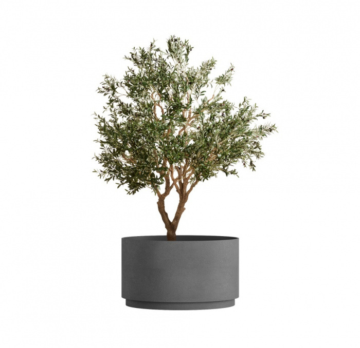 Кашпо CONCRETIKA CYLINDER XL LONDON GREY D70H45