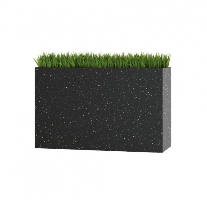 Кашпо CONCRETIKA DIVIDER EGG BLACK 80x30x50
