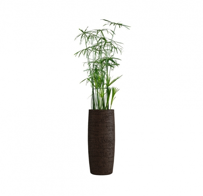 Кашпо CONCRETIKA CIGAR EROSIA BROWN D27H70