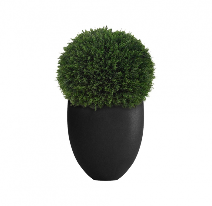 Кашпо CONCRETIKA BARREL NERO D44H48