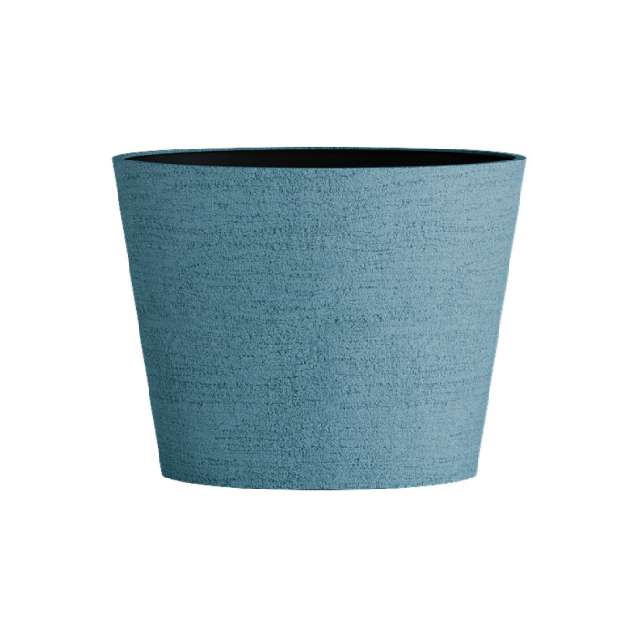 Кашпо CONCRETIKA CRATER EROSIA BLUE D50H40