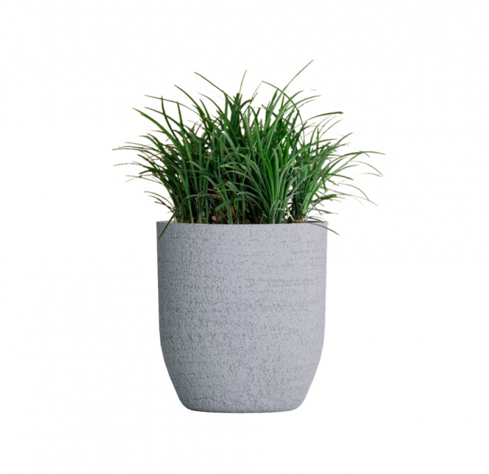 Кашпо CONCRETIKA YAR EROSIA WHITE D40H44