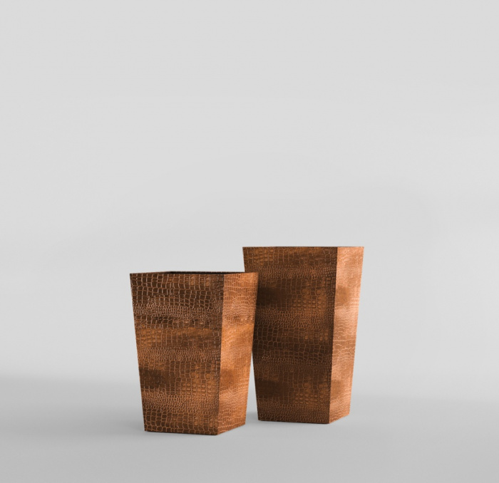 Кашпо CONCRETIKA CONIC CAYMAN BROWN 30x30x50