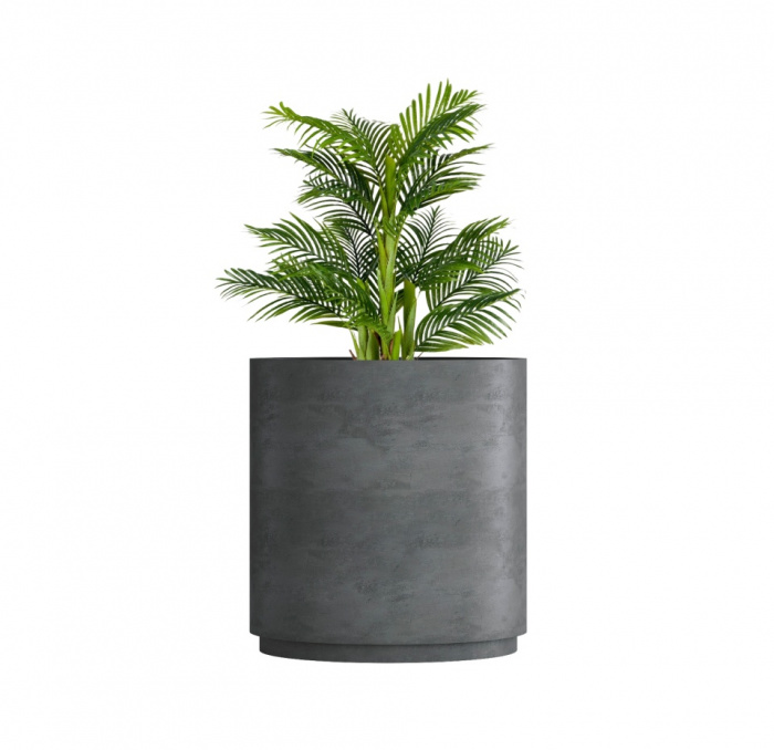 Кашпо CONCRETIKA CYLINDER XL SMOKEY BLUE D100H105