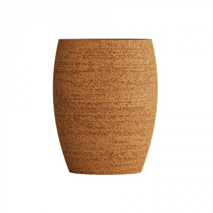 Кашпо CONCRETIKA OVAL EROSIA OCHRE D45H66