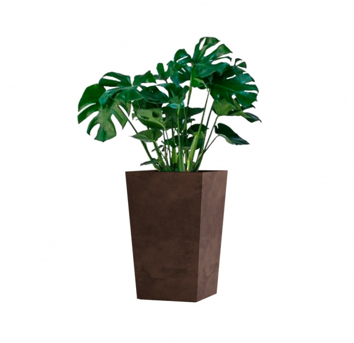 Кашпо CONCRETIKA CONIC COFFEE 30x30x50