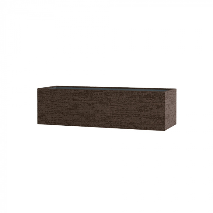 Кашпо CONCRETIKA BALCONY EROSIA BROWN 80x20x20