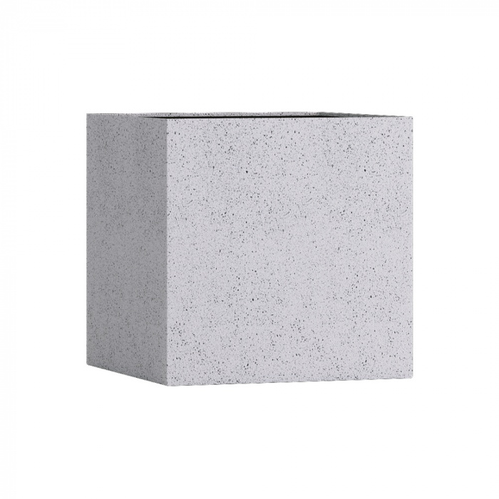 Кашпо CONCRETIKA CUBE EGG WHITE 70x70x70