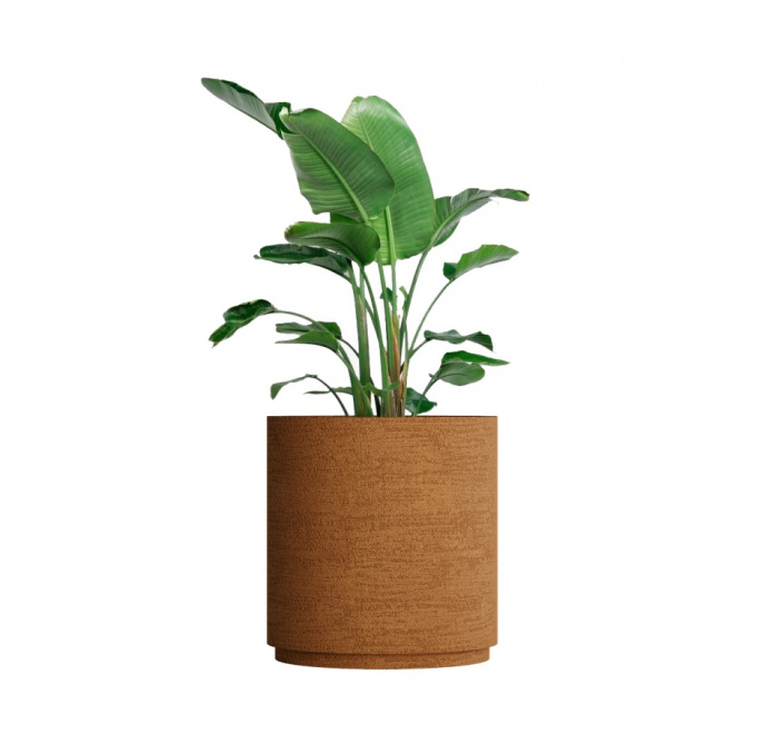Кашпо CONCRETIKA CYLINDER XL EROSIA OCHRE D80H85