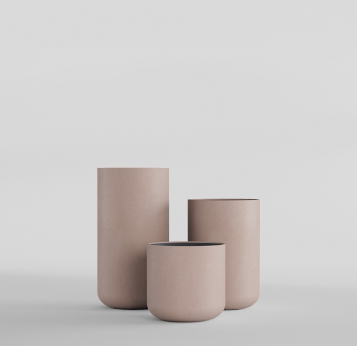 Кашпо CONCRETIKA TOPPER COCOA D40H40