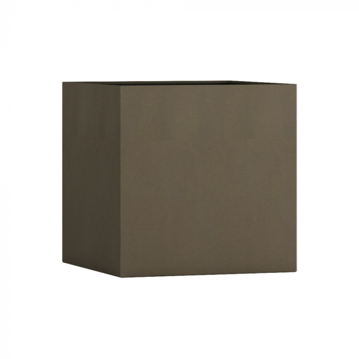 Кашпо CONCRETIKA CUBE OLIVE 30x30x30