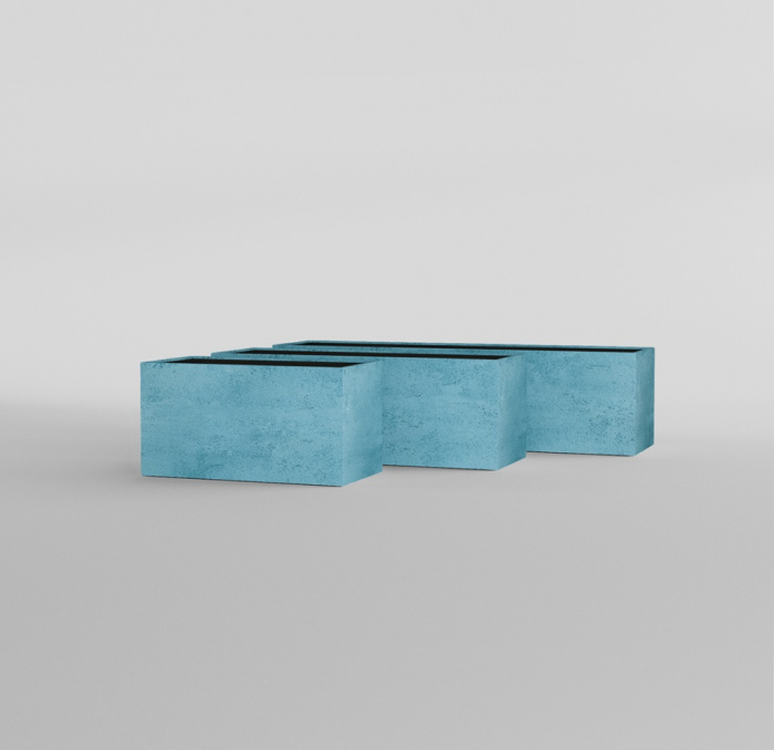 Кашпо CONCRETIKA BALCONY BLUE SKY 40x20x15